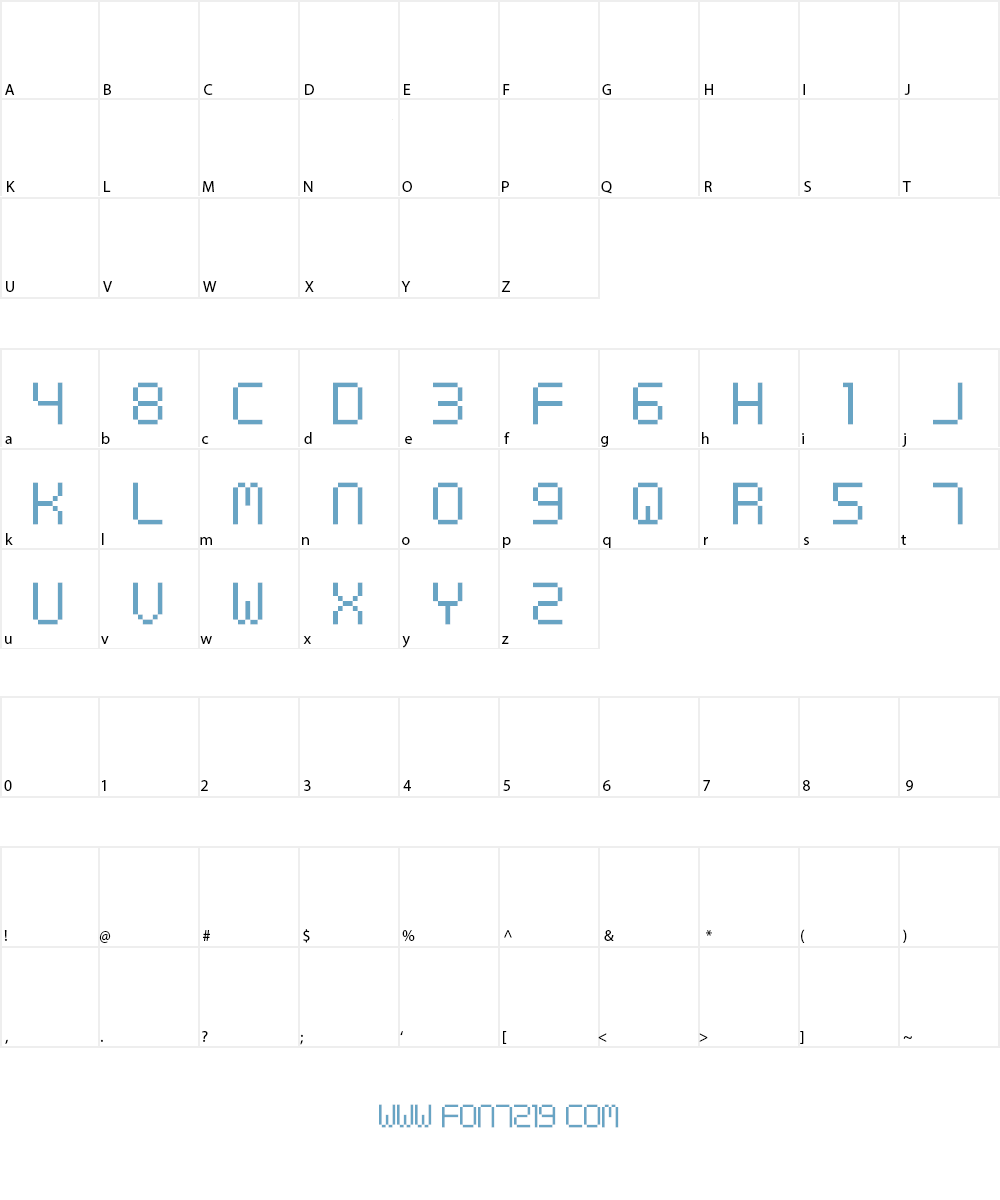 Digital cognitive Font Character